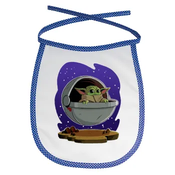 Baby Yoda mandalorian, Σαλιάρα μωρού αλέκιαστη με κορδόνι Μπλε