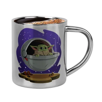 Baby Yoda mandalorian, Κουπάκι μεταλλικό διπλού τοιχώματος για espresso (220ml)