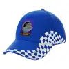 Adult Ultimate BLUE RACING Cap, (100% COTTON DRILL, ADULT, UNISEX, ONE SIZE)