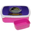 ΡΟΖ παιδικό δοχείο φαγητού (lunchbox) πλαστικό (BPA-FREE) Lunch Βox M18 x Π13 x Υ6cm