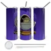 Tumbler stainless steel 600ml, with metal straw & cleaning brush