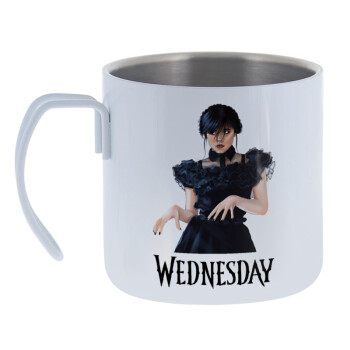 Wednesday Adams, dance with hands, Mug Stainless steel double wall 400ml