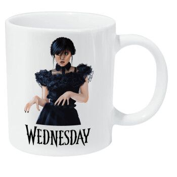 Wednesday Adams, dance with hands, Κούπα Giga, κεραμική, 590ml