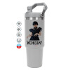 GREY color, 890ml (30oz) stainless Steel Tumbler with Handle