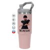 Pink color, 890ml (30oz) stainless Steel Tumbler with Handle