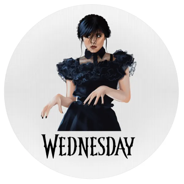 Wednesday Adams — Mousepad Στρογγυλό 20cm