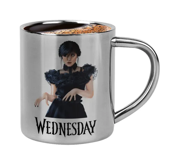Wednesday Adams — Double-wall metal cup for espresso (220ml)