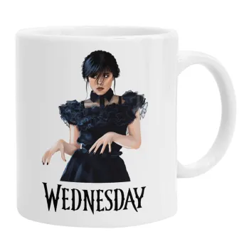 Wednesday Adams, dance with hands, Κούπα, κεραμική, 330ml