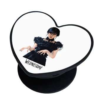 Wednesday Adams, dance with hands, Phone Holders Stand  καρδιά Μαύρο Βάση Στήριξης Κινητού στο Χέρι