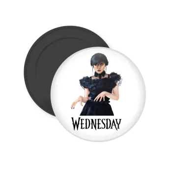 Wednesday Adams, dance with hands, Μαγνητάκι ψυγείου στρογγυλό διάστασης 5cm