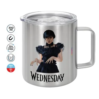 Wednesday Adams, dance with hands, Mug Stainless steel double wall 300ml