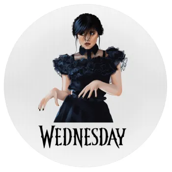 Wednesday Adams, dance with hands, Mousepad Στρογγυλό 20cm