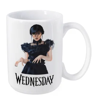 Wednesday Adams, dance with hands, Κούπα Mega, κεραμική, 450ml