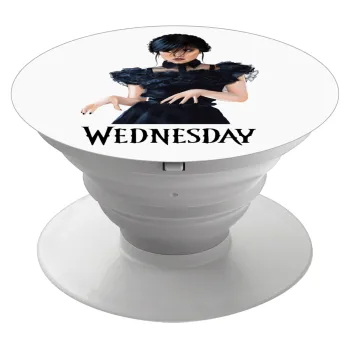 Wednesday Adams, dance with hands, Phone Holders Stand  White Hand-held Mobile Phone Holder