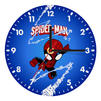 Spiderman kid, Wooden wall clock (20cm)