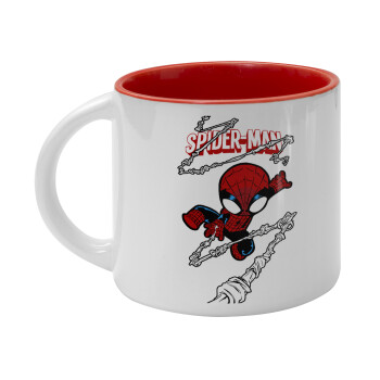 Spiderman kid, Κούπα κεραμική 400ml Λευκή/Κόκκινη