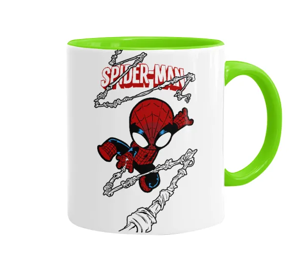 Spiderman kid — Κούπα χρωματιστή βεραμάν, κεραμική, 330ml