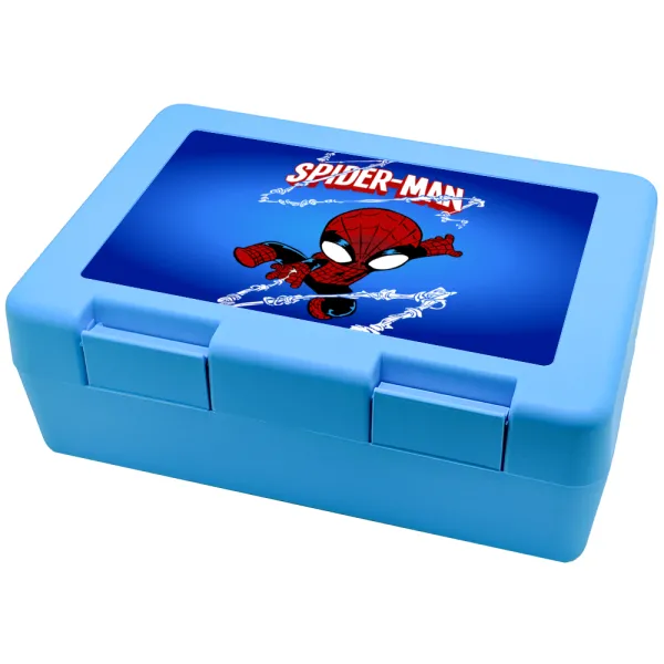 Spiderman kid — Παιδικό δοχείο κολατσιού ΓΑΛΑΖΙΟ 185x128x65mm (BPA free πλαστικό)