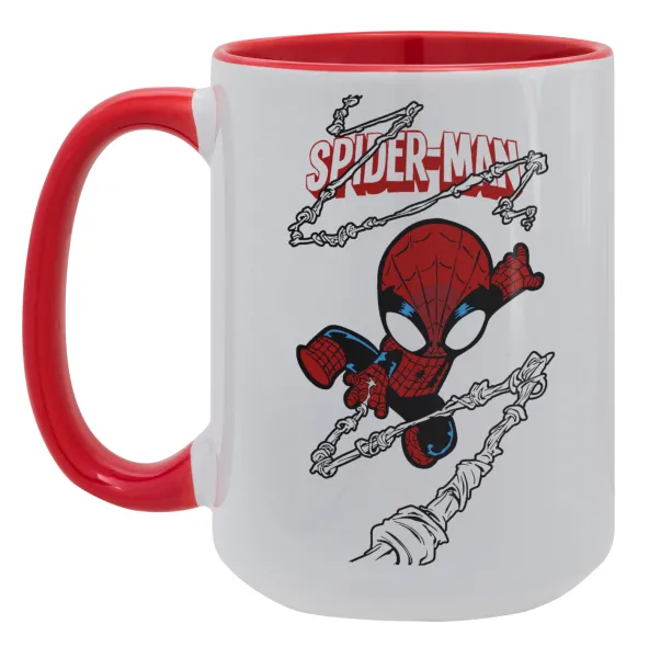 Spiderman kid — Mega mug 15oz, red ceramic, 450ml