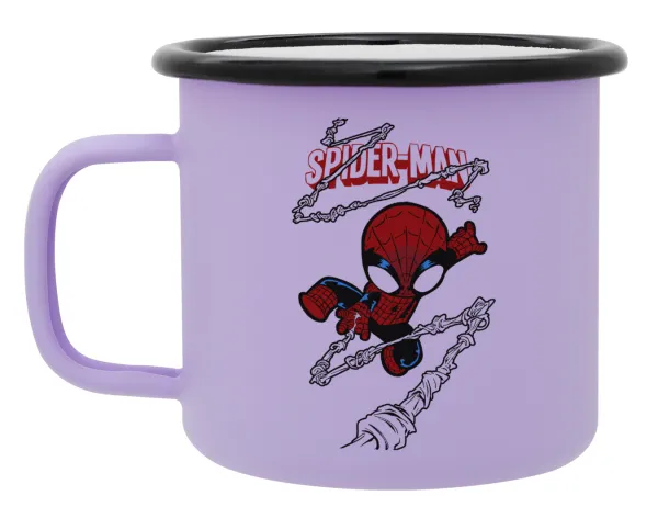 Spiderman kid — Κούπα Μεταλλική εμαγιέ ΜΑΤ Light Pastel Purple 360ml