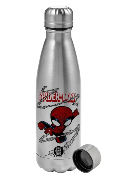Spiderman kid — Metallic water bottle, stainless steel, 750ml