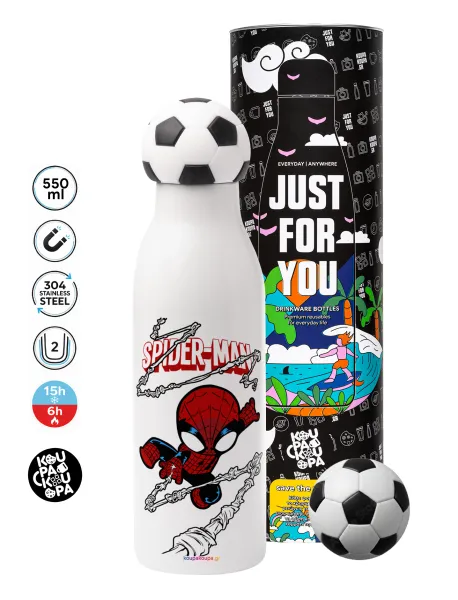 Spiderman kid — Soccer Metal mug thermos, double wall, 550ml