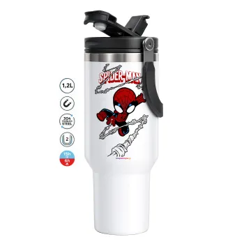 Spiderman kid, Mega Tumbler με καπάκι, διπλού τοιχώματος (θερμό) 1,2L