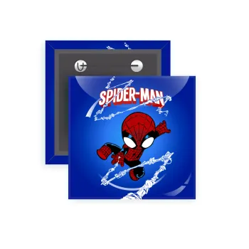 Spiderman kid, Κονκάρδα παραμάνα τετράγωνη 5x5cm