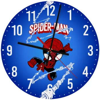 Spiderman kid, Ρολόι τοίχου ξύλινο (30cm)
