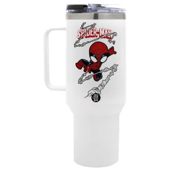 Spiderman kid, Mega Tumbler με καπάκι, διπλού τοιχώματος (θερμό) 1,2L