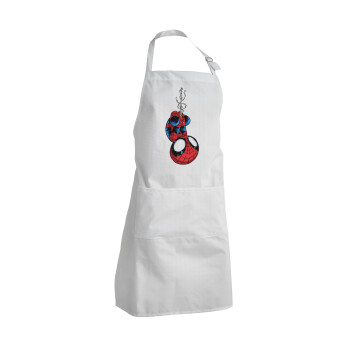 Spiderman upside down, Adult Chef Apron (with sliders and 2 pockets)
