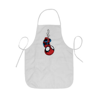 Spiderman upside down, Ποδιά Σεφ ολόσωμη κοντή  Παιδική (44x62cm)