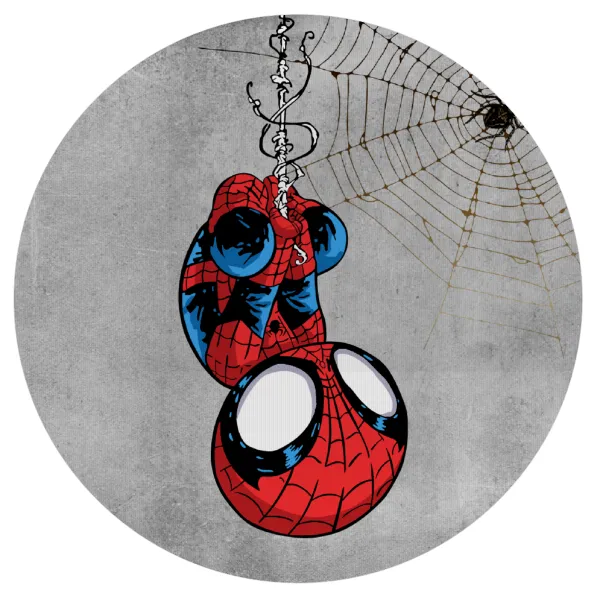 Spiderman upside down — Mousepad Στρογγυλό 20cm