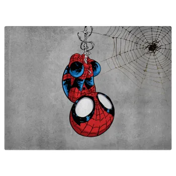 Spiderman upside down, Επιφάνεια κοπής γυάλινη (38x28cm)