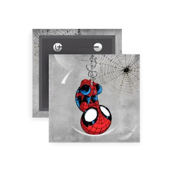 Spiderman upside down, Κονκάρδα παραμάνα τετράγωνη 5x5cm