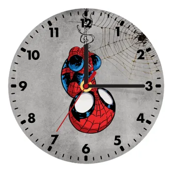Spiderman upside down, Ρολόι τοίχου ξύλινο (20cm)