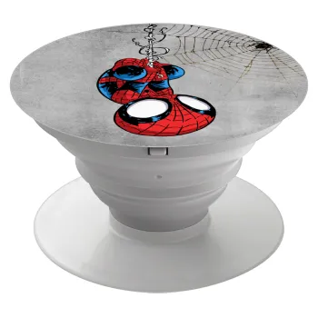 Spiderman upside down, Phone Holders Stand  White Hand-held Mobile Phone Holder