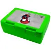 Children's cookie container GREEN 185x128x65mm (BPA free plastic)