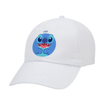 Lilo & Stitch blue, Καπέλο Baseball Λευκό (5-φύλλο, unisex)
