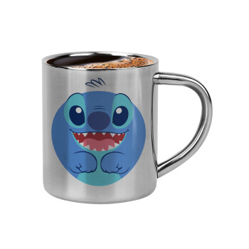 Lilo & Stitch blue, Κουπάκι μεταλλικό διπλού τοιχώματος για espresso (220ml)