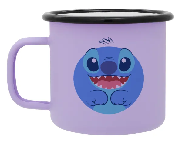 Lilo & Stitch blue — Κούπα Μεταλλική εμαγιέ ΜΑΤ Light Pastel Purple 360ml