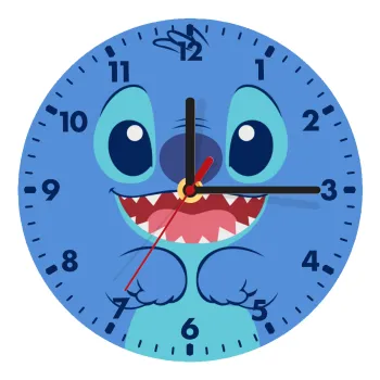Lilo & Stitch blue, Ρολόι τοίχου ξύλινο (20cm)