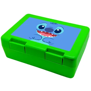 Lilo & Stitch blue, Children's cookie container GREEN 185x128x65mm (BPA free plastic)