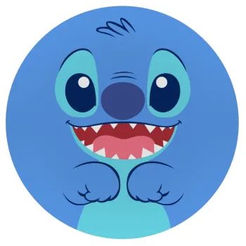 Lilo & Stitch blue, Mousepad Στρογγυλό 20cm