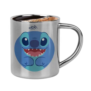 Lilo & Stitch blue, Κουπάκι μεταλλικό διπλού τοιχώματος για espresso (220ml)