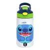 Παιδικό παγούρι θερμό, ανοξείδωτο, με καλαμάκι ασφαλείας, πράσινο/μπλε (350ml)