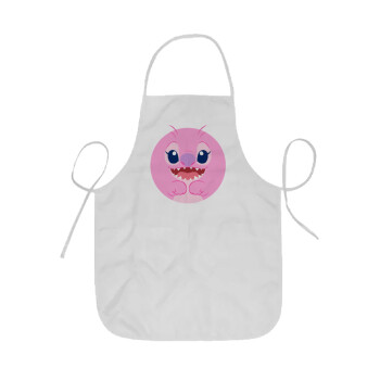 Lilo & Stitch Angel pink, Ποδιά Σεφ ολόσωμη κοντή  Παιδική (44x62cm)