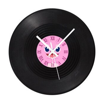 Lilo & Stitch Angel pink, Ρολόι τοίχου Βινύλιο (30cm)