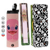 Easter candle,Travel Tumbler 2 Lids, with metal straw & cleaning brush & aromatic flat candle (30cm) (PINK)