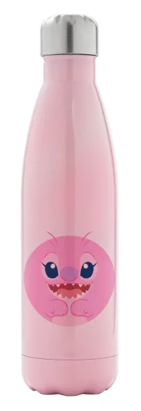 Lilo & Stitch Angel pink — Metal mug thermos Pink Iridiscent (Stainless steel), double wall, 500ml